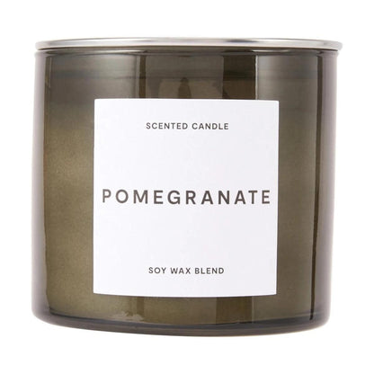Pomegranate Inspired Glass Candle