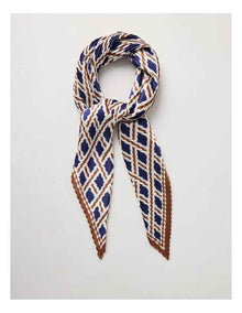 Maria Pleated Neckerchief in Caramel