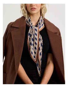Maria Pleated Neckerchief in Caramel
