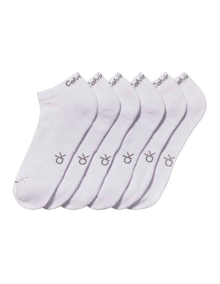 Sports Lowcut Socks 6 Pack in White