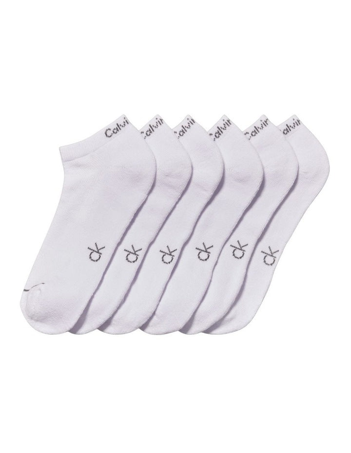 Sports Lowcut Socks 6 Pack in White