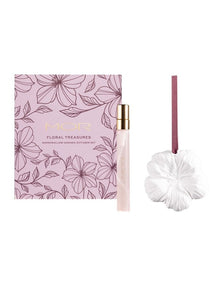 Floral Treasures Marshmallow Ceramic Diffuser Set