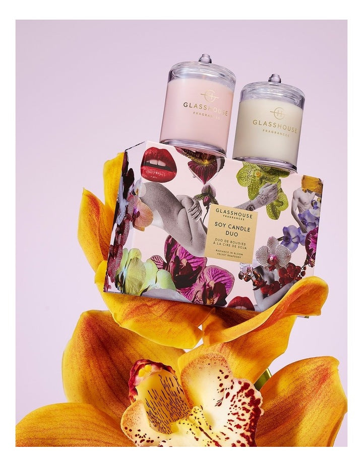 Radiance In Bloom & Velvet Rhapsody Candle Duo Gift Set 200g