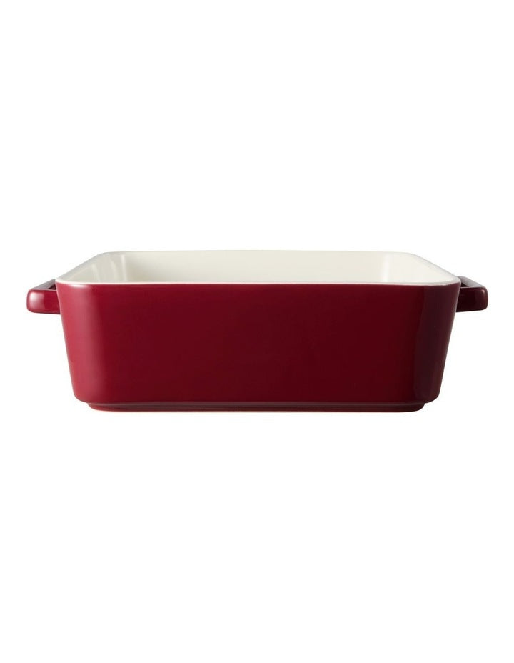 Gift Boxed Epicurious Square Baker 24x8cm in Bordeaux