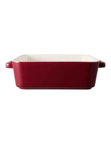 Gift Boxed Epicurious Square Baker 24x8cm in Bordeaux