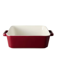 Gift Boxed Epicurious Square Baker 24x8cm in Bordeaux