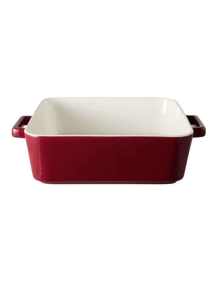Gift Boxed Epicurious Square Baker 24x8cm in Bordeaux
