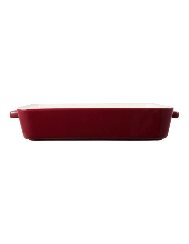 Gift Boxed Epicurious Rectangle Baker 32x22.5x7cm in Bordeaux