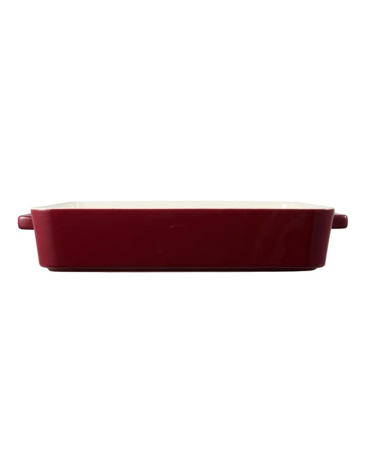 Epicurious Lasagne Dish Bordeaux Gift Boxed 36x24.5x7.5cm in Red