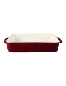 Epicurious Lasagne Dish Bordeaux Gift Boxed 36x24.5x7.5cm in Red