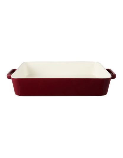 Epicurious Lasagne Dish Bordeaux Gift Boxed 36x24.5x7.5cm in Red