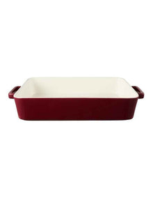 Epicurious Lasagne Dish Bordeaux Gift Boxed 36x24.5x7.5cm in Red