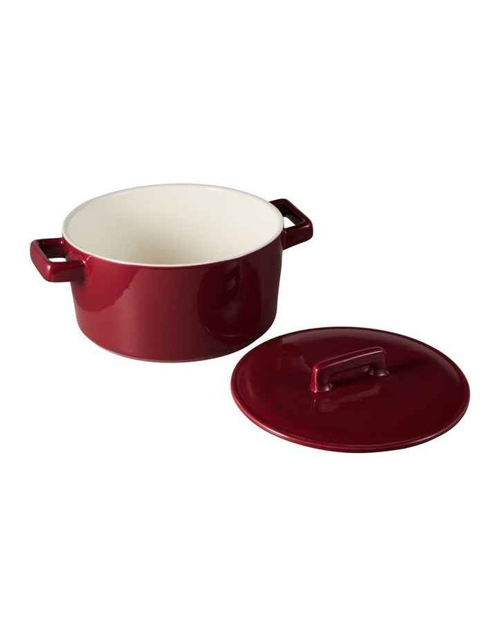 Epicurious Round Casserole Gift Boxed 1.3L in Bordeaux
