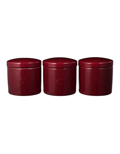 Epicurious Canister 500ml Set of 3 in Bordeaux