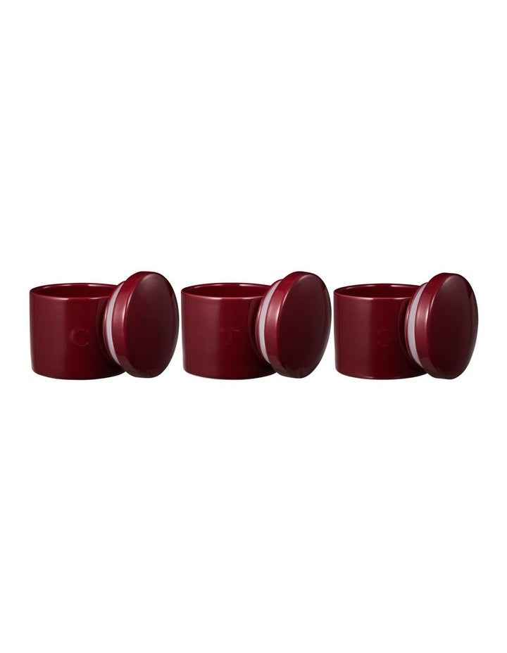 Epicurious Canister 500ml Set of 3 in Bordeaux