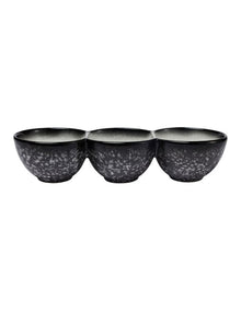 Caviar Granite Divided Serving Bowl 30x6.5cm in Multi