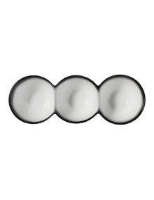 Caviar Granite Divided Serving Bowl 30x6.5cm in Multi