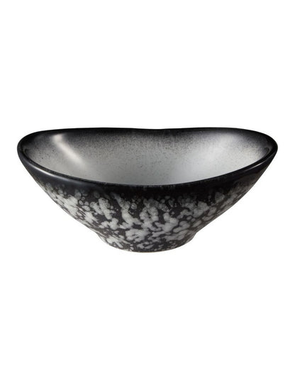 Caviar Granite Oval Sauce Bowl 11x4cm in Multi