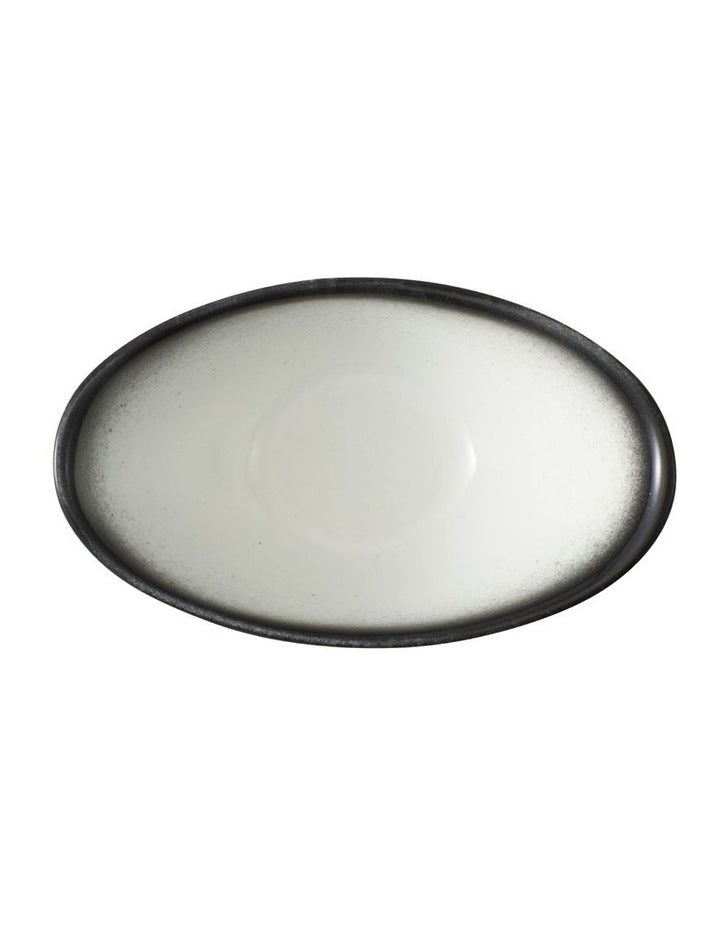 Caviar Granite Oval Sauce Bowl 11x4cm in Multi