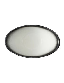 Caviar Granite Oval Sauce Bowl 11x4cm in Multi