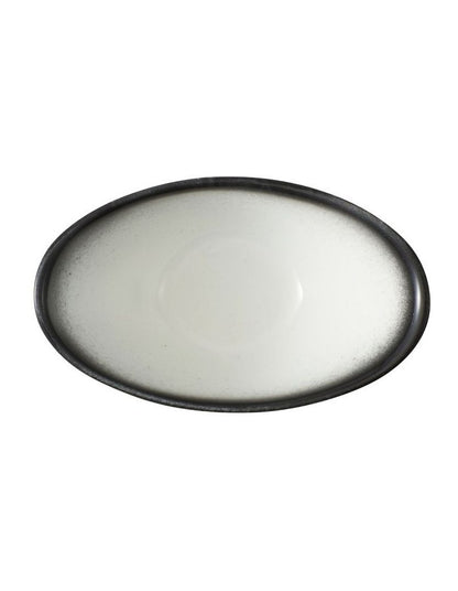 Caviar Granite Oval Sauce Bowl 11x4cm in Multi