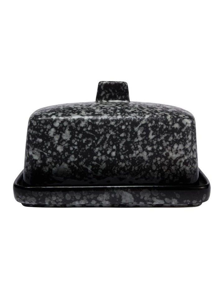 Caviar Granite Butter Dish Gift Boxed in Multi