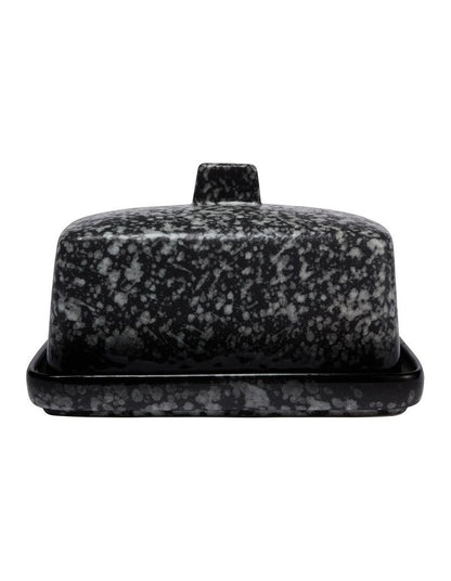 Caviar Granite Butter Dish Gift Boxed in Multi