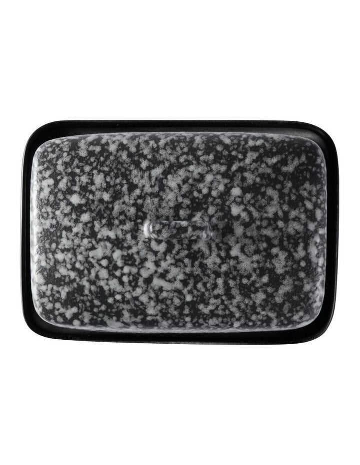 Caviar Granite Butter Dish Gift Boxed in Multi