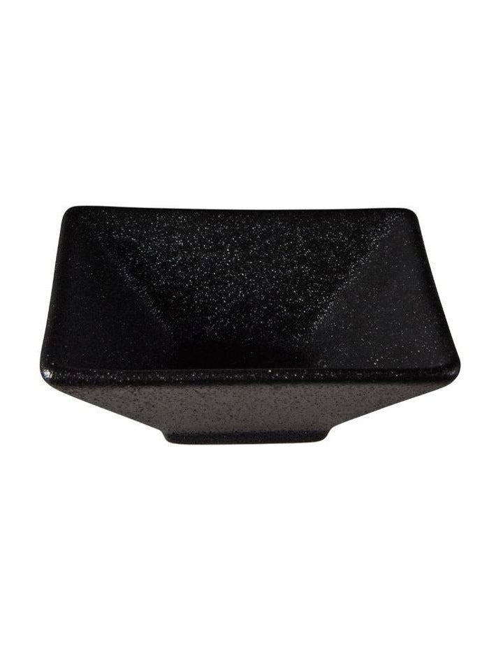 Caviar Square Sauce Bowl 8x3cm in Black