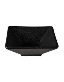Caviar Square Sauce Bowl 8x3cm in Black