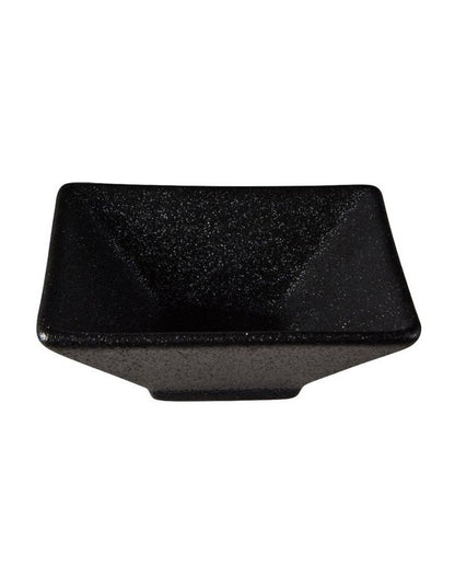 Caviar Square Sauce Bowl 8x3cm in Black