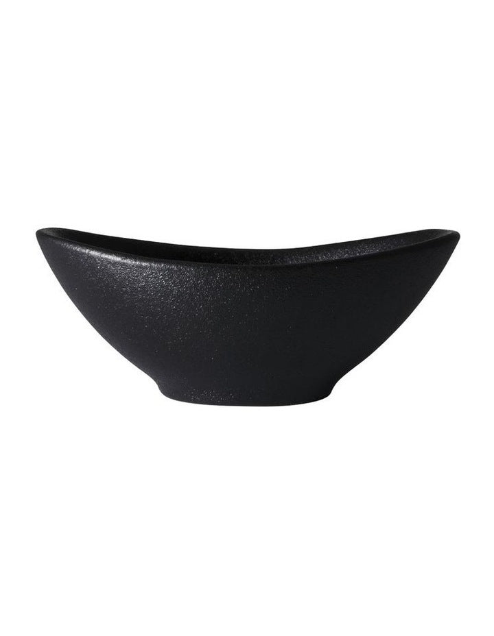 Caviar Oval Sauce Bowl 11x4cm in Black