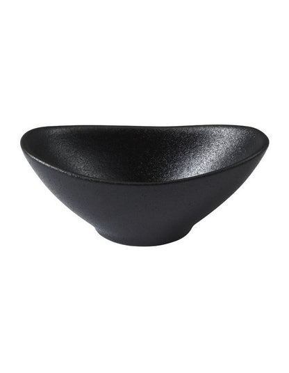 Caviar Oval Sauce Bowl 11x4cm in Black