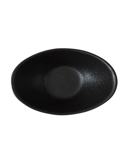 Caviar Oval Sauce Bowl 11x4cm in Black