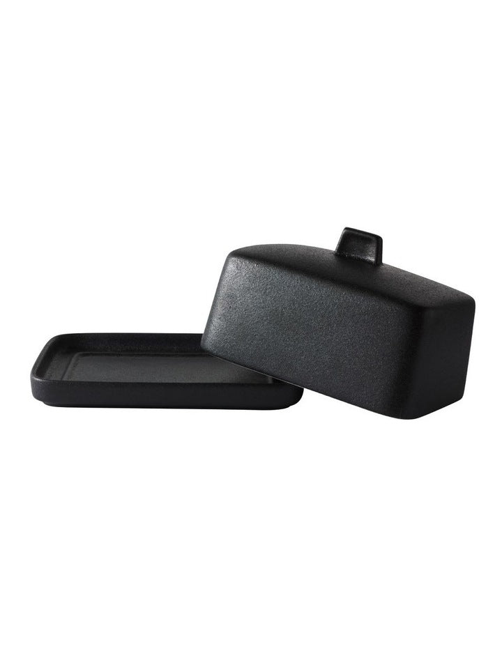 Caviar Butter Dish Gift Boxed in Black