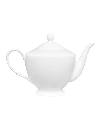 Basics Classic Teapot With Infuser 1L in White