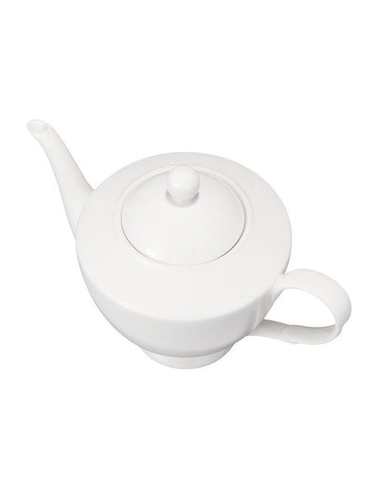 Basics Classic Teapot With Infuser 1L in White