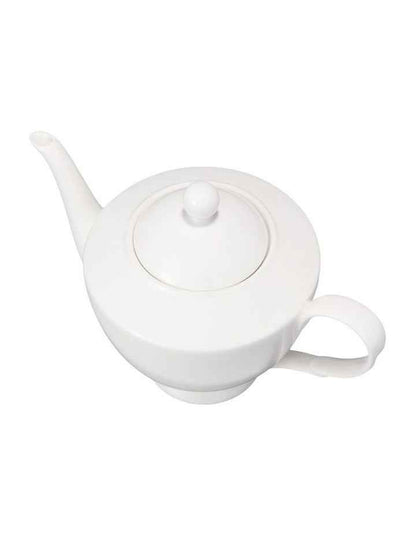Basics Classic Teapot With Infuser 1L in White