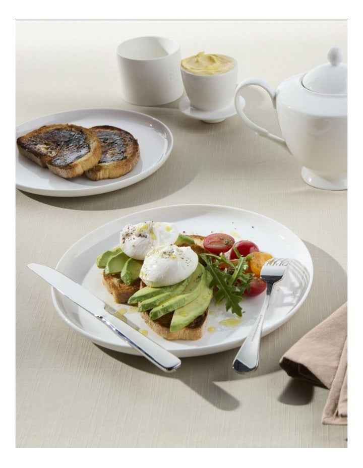 Basics High Rim Plate 20.5cm in White