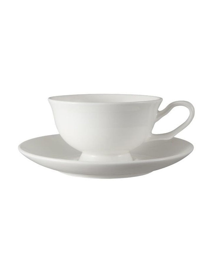 Cashmere Footed Demi Cup And Saucer 90ml in White
