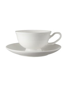 Cashmere Footed Demi Cup And Saucer 90ml in White