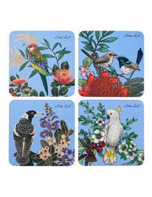 Eloise Short Native Grace Cork Back Coaster 10.5cm Set of 4 in Multi