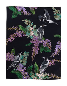 Eloise Short Native Grace Magpie Tea Towel 50x70cm in Multi