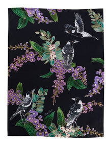 Eloise Short Native Grace Magpie Tea Towel 50x70cm in Multi