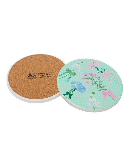 Cherish Ceramic Coaster 10cm Set of 4 Gift Boxed in Multi