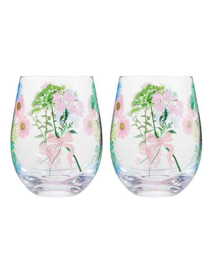 Cherish Stemless Glass 550ml Set of 2 in Multi