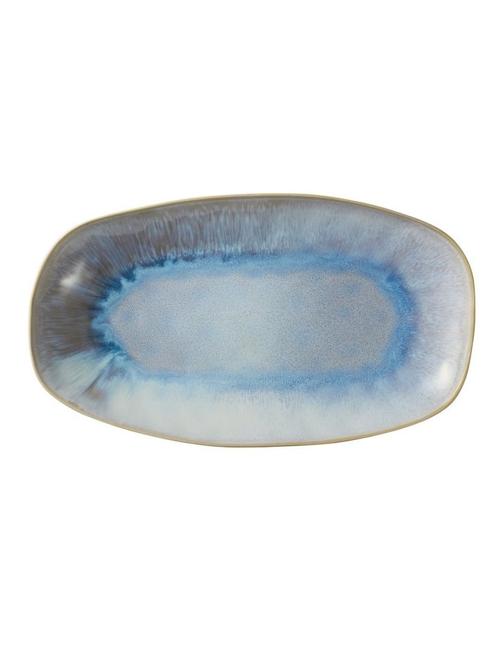 Lunara Oblong Platter 36x21cm in Blue
