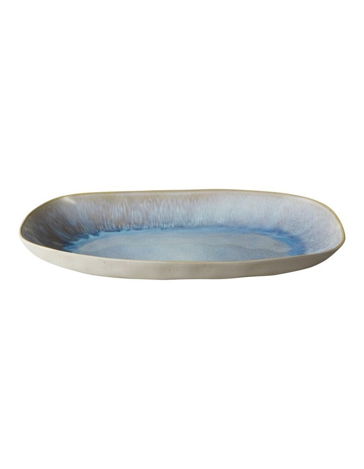 Lunara Oblong Platter 36x21cm in Blue