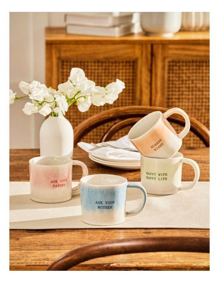 The Mug Club Love You Mum Mug 410ml in Green