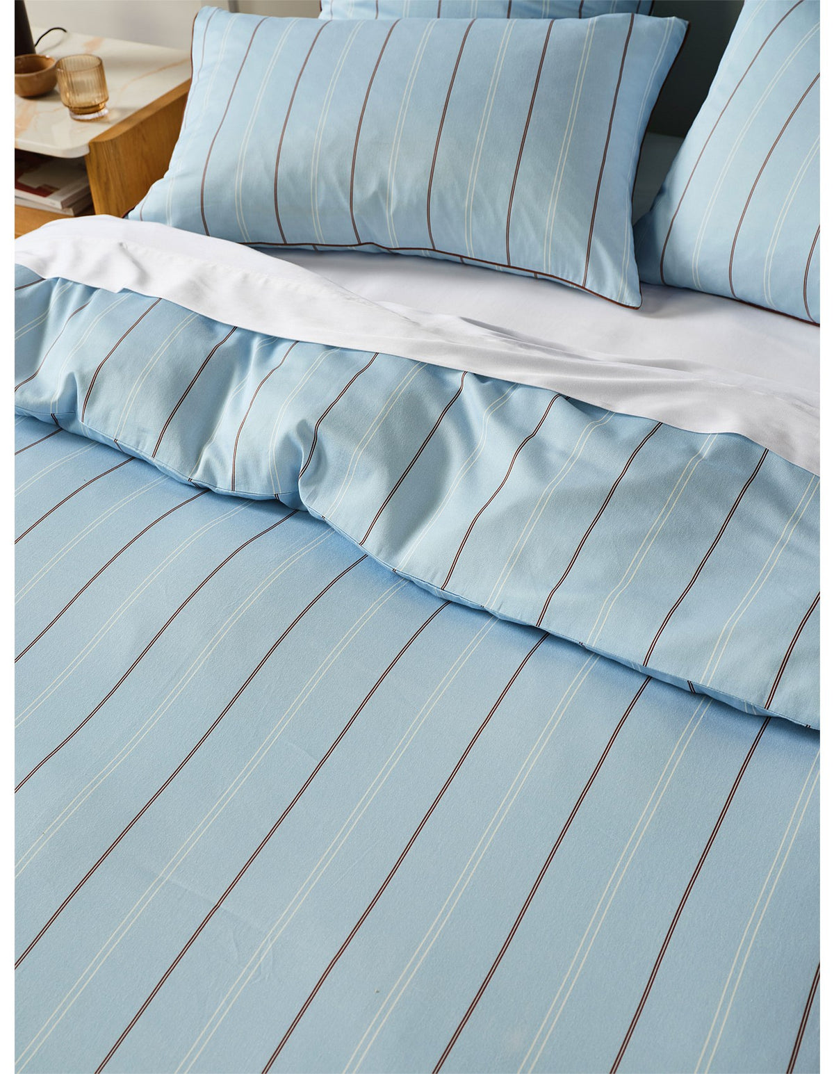 Bellamy Stripe Queen Bed Quilt Cover Set